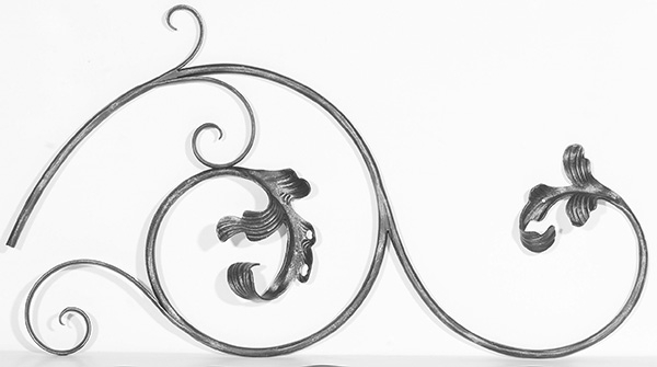 Laendliches Barock - Masse- 470x800 mm - Stahl S235JR- roh-30-1893.8