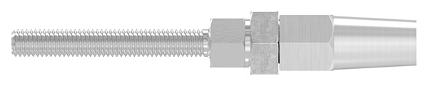 Gewindeterminal zur Selbstmontage | Für Seil Ø 5 mm | V4A