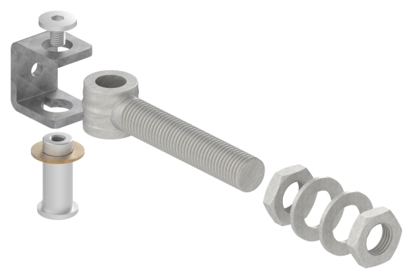 Torband M24 verstellbar Stahl (Roh) S235JR