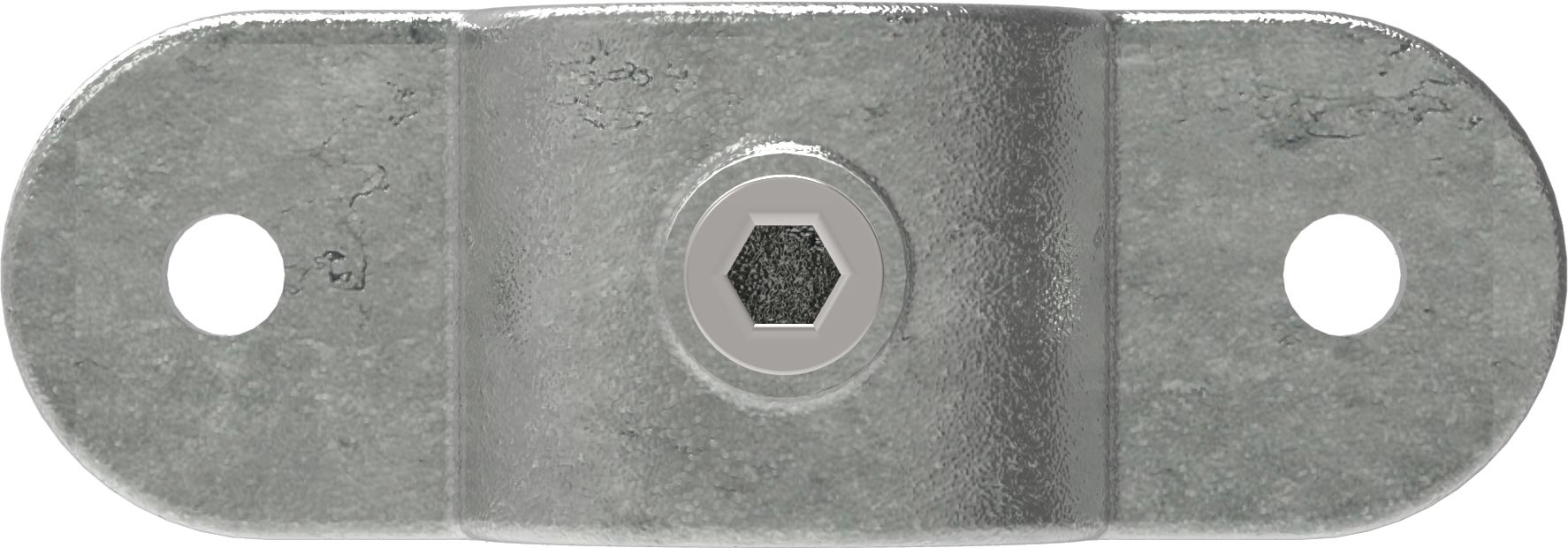 Rohrverbinder Gelenkauge doppelt Ø 48-3 mm -1 1-2- - Temperguss verzinkt - 167MD48-167MD48