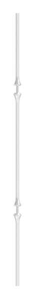 Zierstab Edelstahl V2A Rund Ø 12 mm L = 900 mm ohne Kugeln-88-1156105.240D