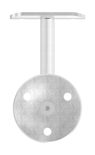 Handlaufhalter mit Ronde 58x4 mm und Halteplatte für Ø 42,4 mm V2A