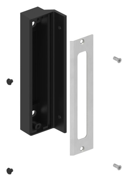 Anschlag fuer Gittertorschloss GTS 2- RAL 9005 schwarz-88-1156703-ALU.9005