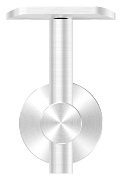 Handlaufhalter Glas V2A Rohr 42-4 mm Wandabstand 82 mm mit Halteplatte-11-2061.4