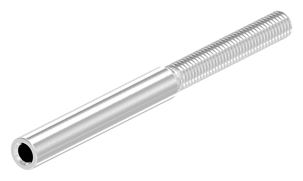 Gewindeterminal mit Außengewinde | Rechtsgewinde | Für Seil von Ø 3 mm |V2A