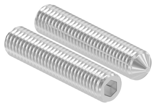 Gewindestift M8 x 40, A2, DIN 914 / ISO 4027