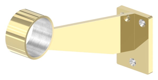 Fußlauf- / Handlaufstütze für Rohr 48,3mm, Messing