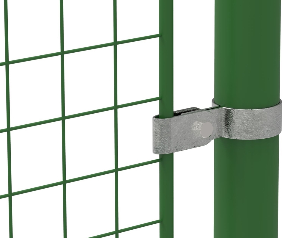 Rohrverbinder Gitterhalter einfach Ø 33-7 mm -1- - Temperguss verzinkt - 170B34-170B34