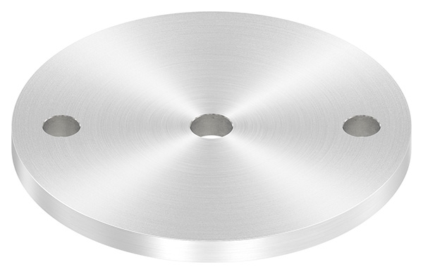 Ankerplatte Ø 120 x 8 mm mit Zentrierbohrung- Ø 12-5 mm V2A-11-2226R.4
