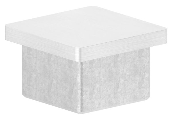 Endkappe für Rohr 40x40x4,0 mm zum Kleben V4A