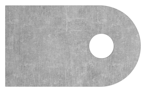 Anschweisslasche Stahl S235JR 50 x 30 x 6 mm Rundloch 9 mm-30-3556.8