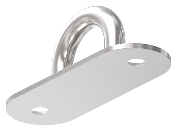 Befestigungsoese oval Edelstahl V4A 10 mm Rundeisen mit 2 Bohrungen-88.11100074010