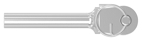 Gabelterminal Edelstahl V4A Innengewinde M4 links-88.11100057004