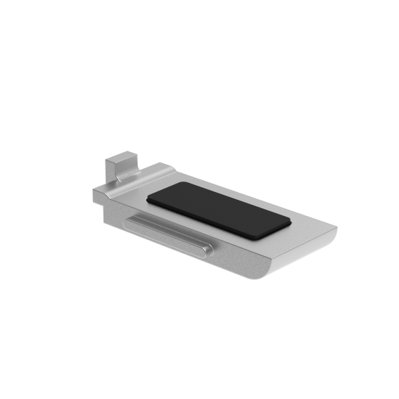 Sicherheitsplatte fuer Glashalter Edelstahl V2A geschliffen fuer Modell 2300 - 230P-89-11A19230PPLATE-A.4