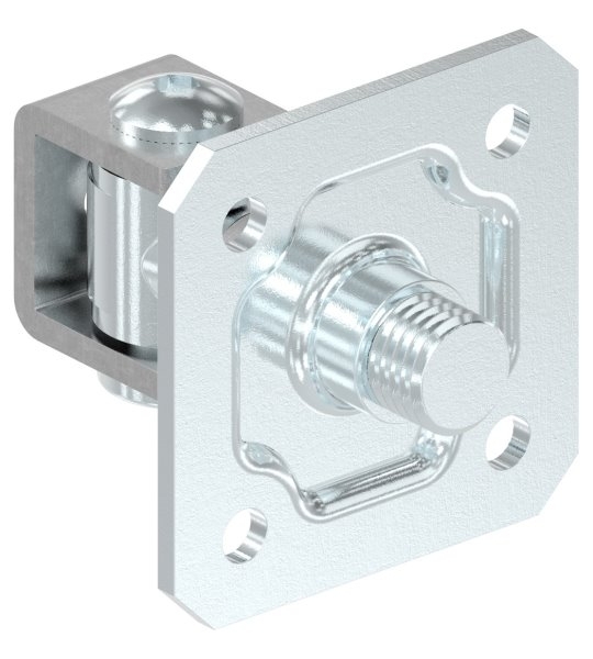 Torband M24 verstellbar mit Befestigungsplatte Stahl (Roh) S235JR