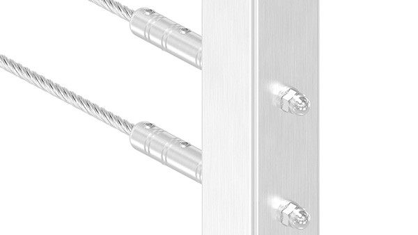 Gewindeterminal zur Selbstmontage - Fuer Seil- Ø 8 mm - mit Aussengewinde - V2A-11-2808.4