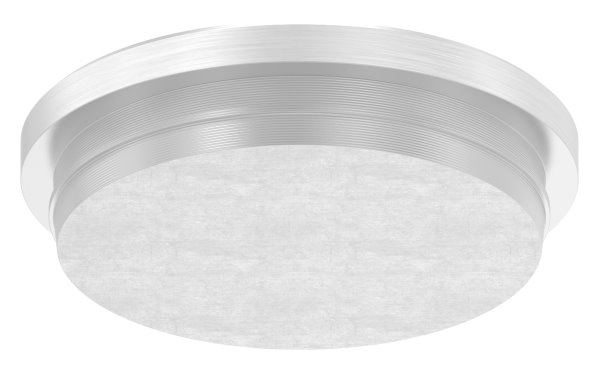 Stopfen flach V2A Vollmaterial für Ø 33,7x2,0 mm - dünne Ausführung verjüngt