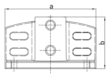 Rohrverbinder Wandhalter massiv Ø 42-4 mm -1 1-4- - Temperguss verzinkt - 247C42-247C42
