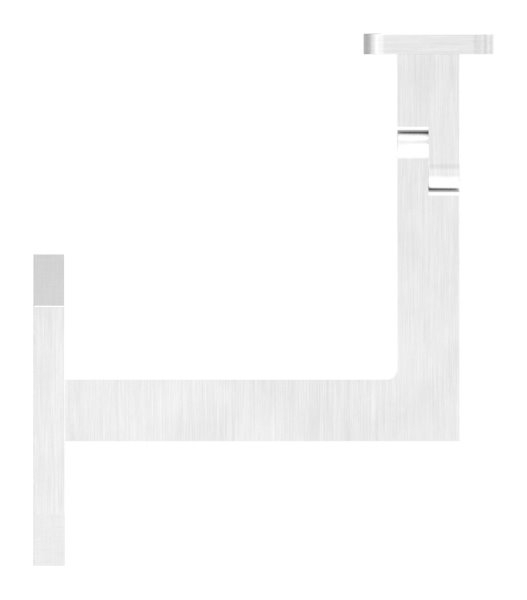 Handlaufhalter eckig mit gerader Halteplatte