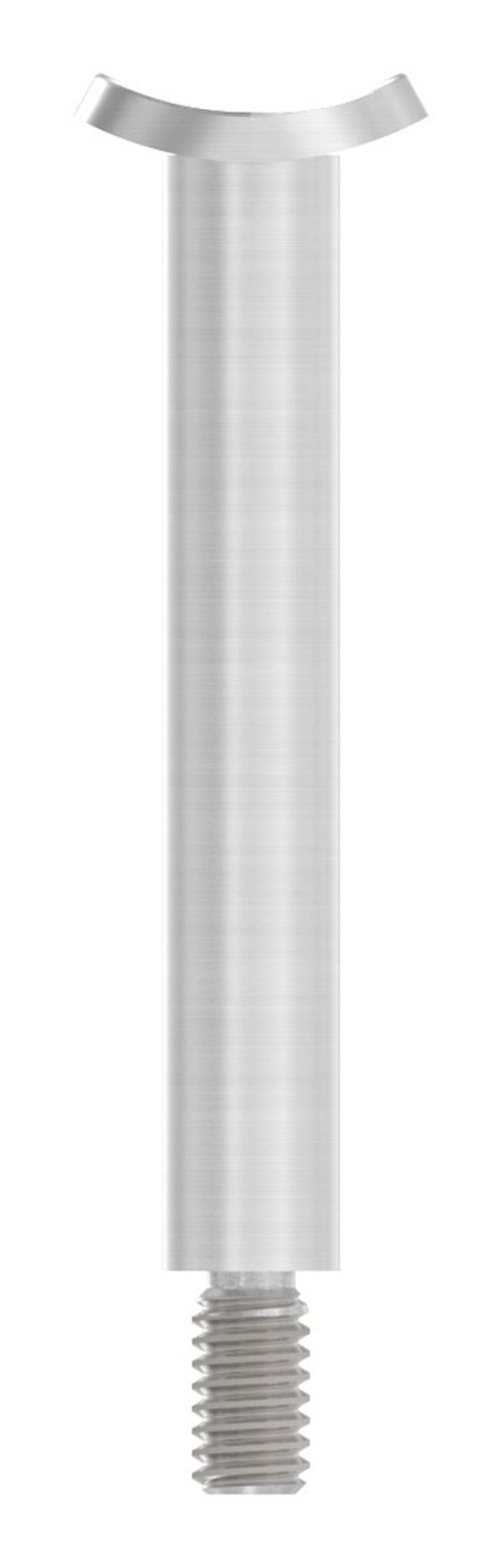 Handlaufstuetze Edelstahl V2A Stift Ø 12 mm fuer Rohr Ø 42-4 mm H 78 mm geschliffen Korn 240-88-1160712.240