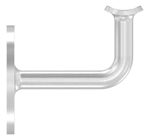 Handlaufhalter V2A Rohr 42-4 mm Ronde 70x5 mm Wandabstand 75 mm verschweisst-88-1150367.240