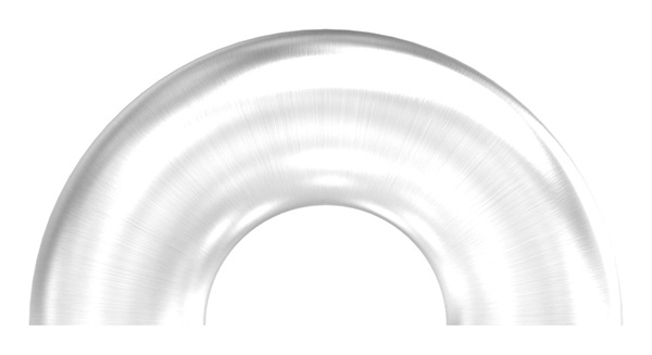 Bogen 180° | zum Schweißen | für Rundrohr: Ø 48,3 mm | V2A