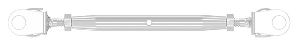 Wantenspanner | Gabel/Gabel | Gewinde M4 | V4A