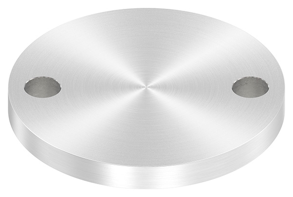 Ankerplatte Ø 100 x 10mm, mit Rundschliff, V2A