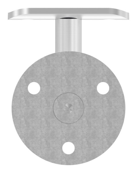 Handlaufhalter V4A fuer Rohr 42-4 mm- Ronde 60x5 mm- Wandabstand 74 mm- ohne Kabeldurchfuehrung-88-1150226-V4A.42