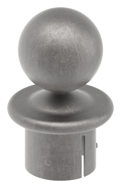 Kugelrohrknopf fuer Ø 60-3x2-5-2-9 mm - Stahl S235JR- roh-30-2803.8