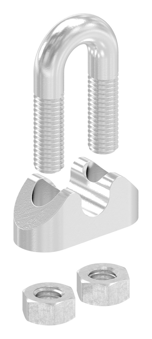 Drahtseilklemme | für Seil Ø: 5 mm | Gewinde: M5 | V4A