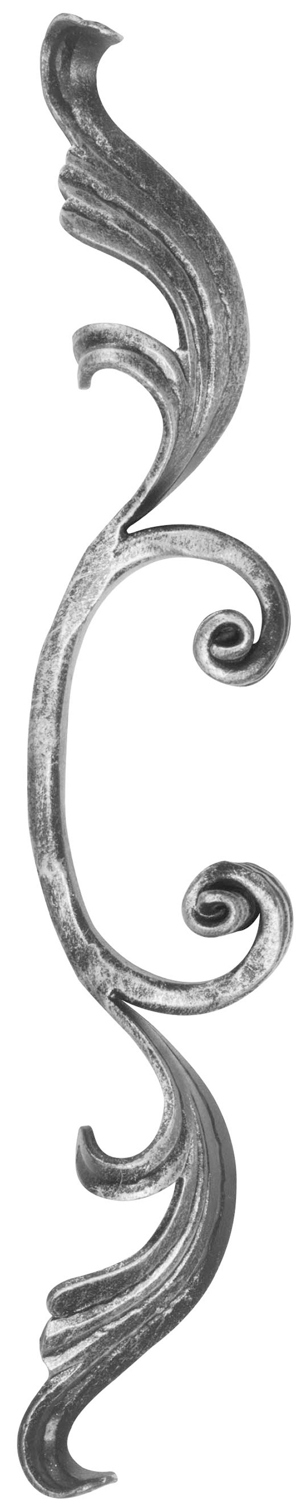 Meisterbarock | Maße: 90x340 mm | Material: 16x8 mm | Stahl S235JR, roh