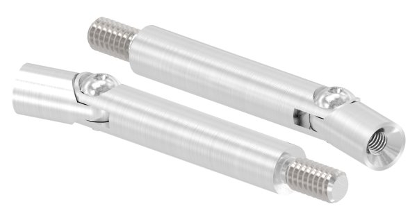 Stift | Maße: 75x12 mm | mit Gelenk + Außen - und Innengewinde | V2A