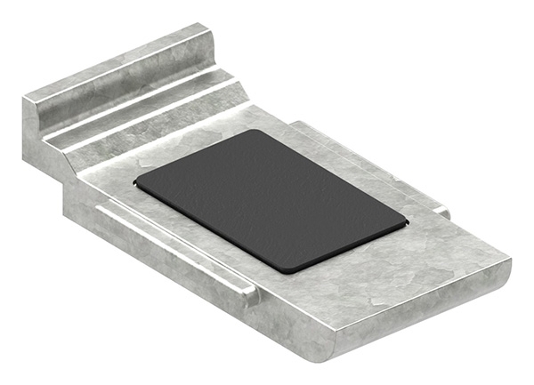 1 Sicherungsboden zu Glasklemme 60x70x45 mm AbZ Zink