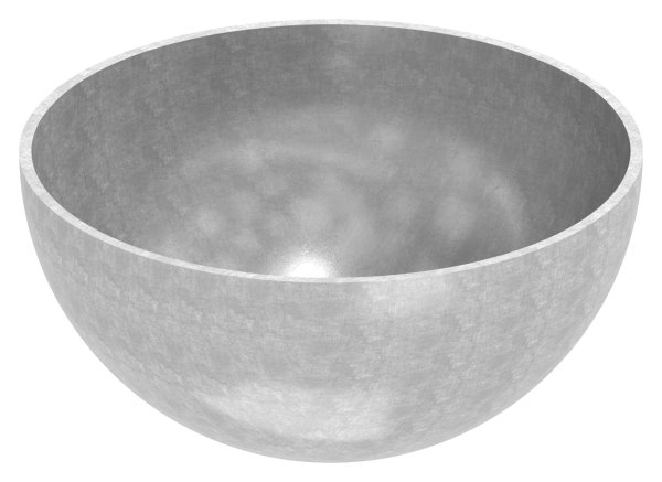 Halbhohlkugel Ø 100 mm V2A ungeschliffen