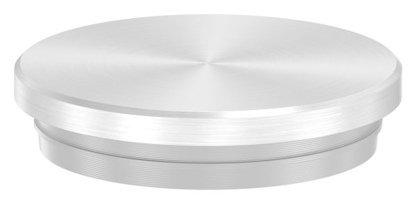 Stopfen flach V2A Vollmaterial für Ø 33,7x2,0 mm - dünne Ausführung verjüngt
