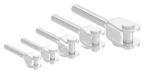 Gabelterminal zum Sebstverpressen - fuer Seil Ø 4 mm - V4A-11-2816.1