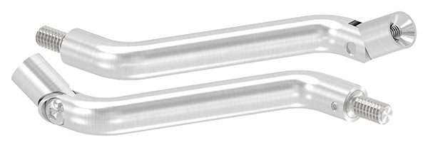 Edelstahl Buegel Ø 14 mm - 2x 30° gebogen- Kombi M8 Aussen- - M6 Innengewinde -V2A-88-1150472-240.GL