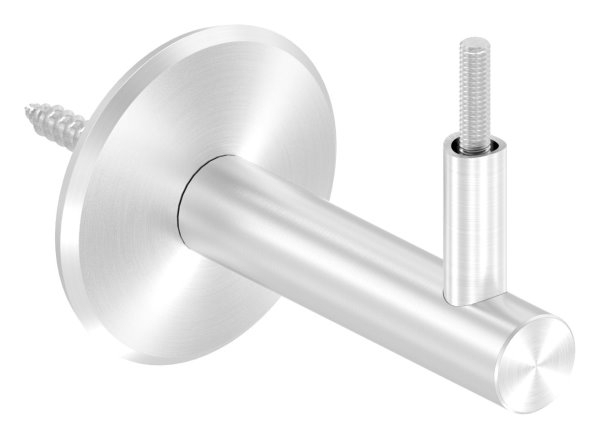 Handlaufhalter mit Ronde 68x5 mm und Halteplatte für Ø 42,4 mm V2A