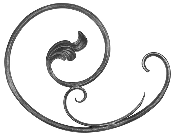 Laendliches Barock - Masse- 280x360 mm - Material- 12 mm - Stahl S235JR- roh-30-1880.8