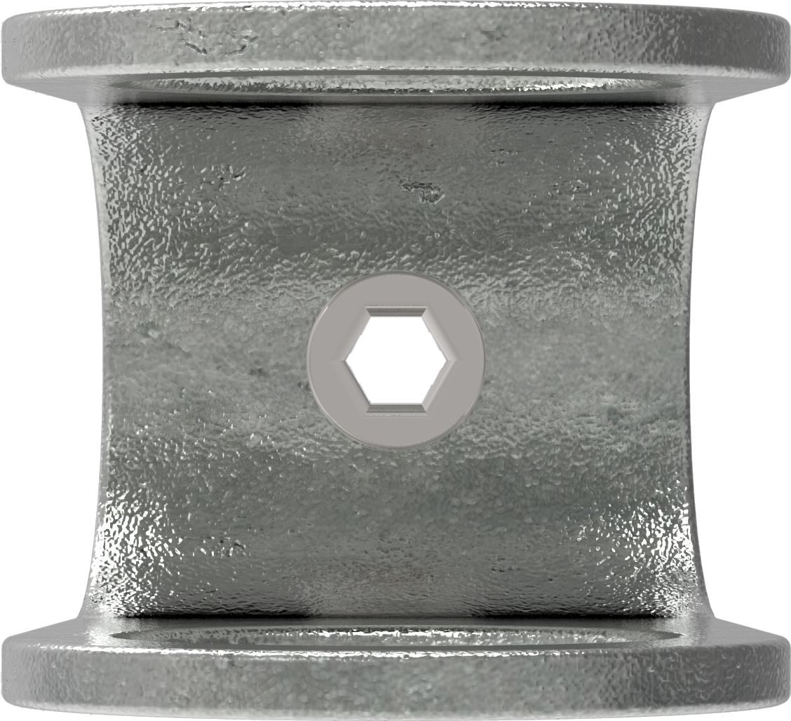 Rohrverbinder Kreuzstueck offen Ø 60-3 mm -2- - Temperguss verzinkt - 160E60-160E60