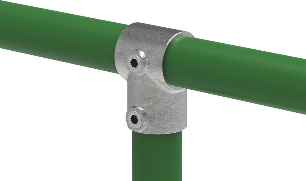 Rohrverbinder T-Stueck kurz Ø 26-9 mm -3-4- - Temperguss verzinkt - 101A27-101A27