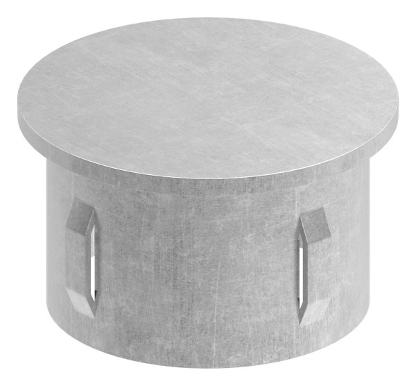 Stahlstopfen flach | für Rundrohr Ø 48,3x2,5-2,9 mm | Stahl S235JR, roh