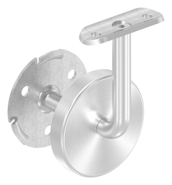 Handlaufhalter mit Halteplatte für Ø 42,4 mm V2A