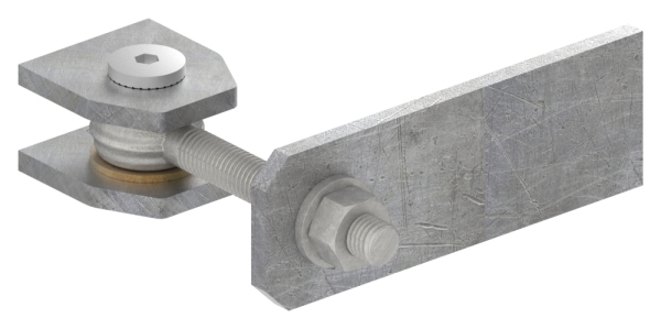 Torband M12 verstellbar Langlochlasche Stahl (roh) S235JR