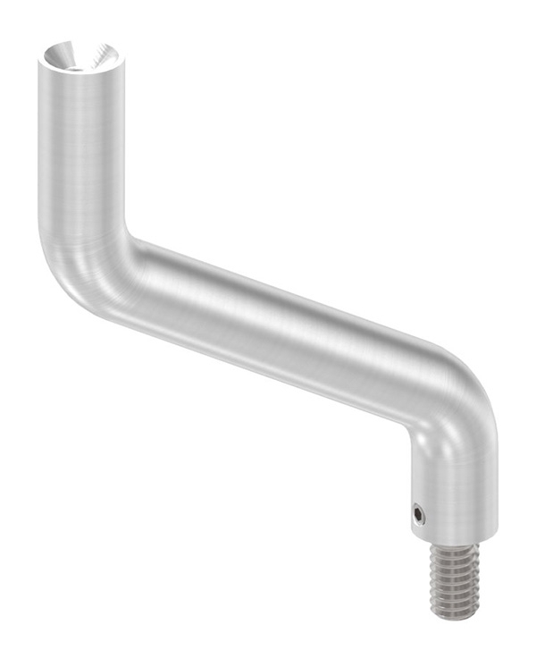 Edelstahl Buegel Ø 14 mm - 2x 30° gebogen- Verstellbar - M8 Aussen- - M6 Innengewinde -V2A-88-1150472-240.M6