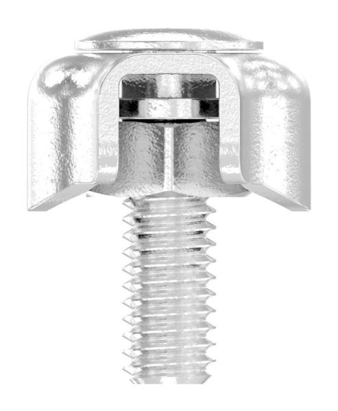 Duplexklemme - fuer Seil Ø 2 mm - V4A-11-2929.2