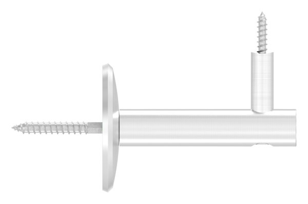 Handlaufhalter V2A Ronde Ø 70 mm Wandabstand 80 mm zum Anschrauben mit Holzschraube-88-1150198.240