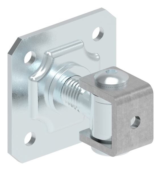 Torband M24 verstellbar mit Befestigungsplatte Stahl (Roh) S235JR