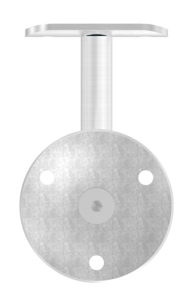 Handlaufhalter mit Ronde 70x5 mm und Halteplatte für Ø 42,4 mm V2A